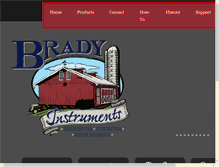 Tablet Screenshot of bradyinstruments.com